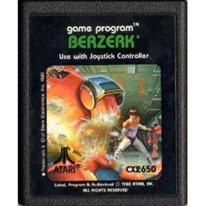 Berzerk Atari 2600 Game 1982 Vintage